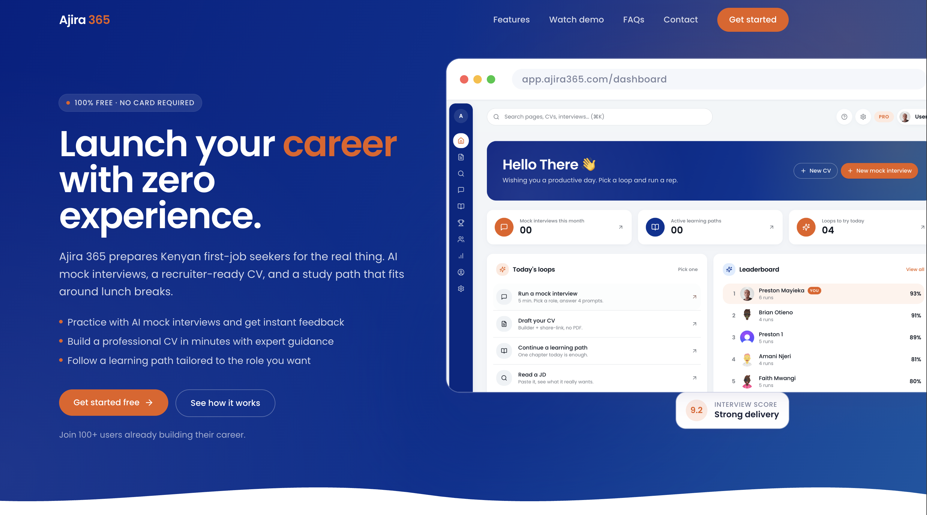 Ajira365 - AI Career Prep Platform